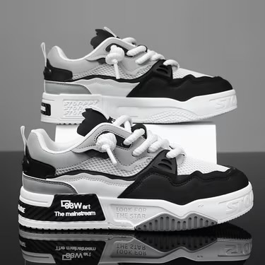 1 pair of breathable sports and leisure shoes, men's, lace up, comfortable, outd